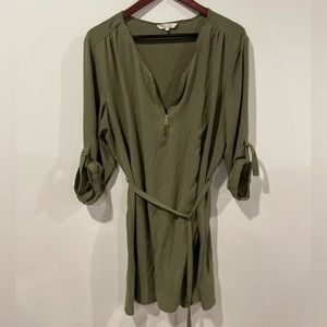 Women’s army green mini dress